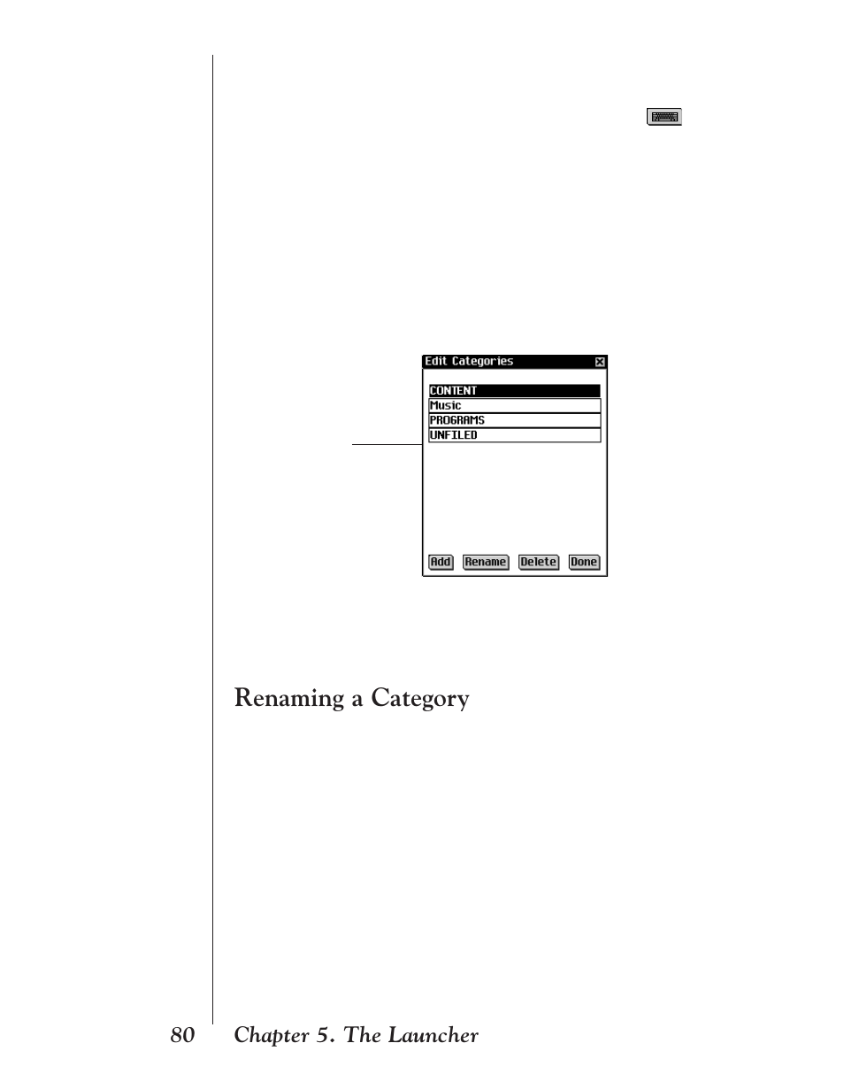 Renaming a category | Franklin EBM-901 User Manual | Page 80 / 243