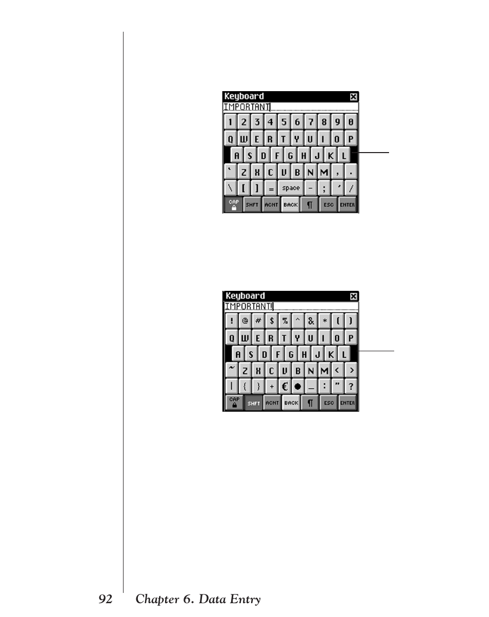 92 chapter 6. data entry | Franklin EBM-901 User Manual | Page 92 / 243