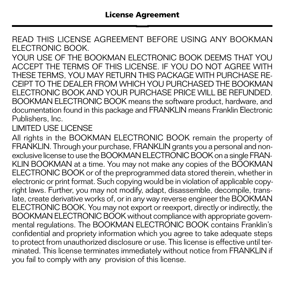 Franklin BOOKMAN CDR-2041 User Manual | Page 2 / 20