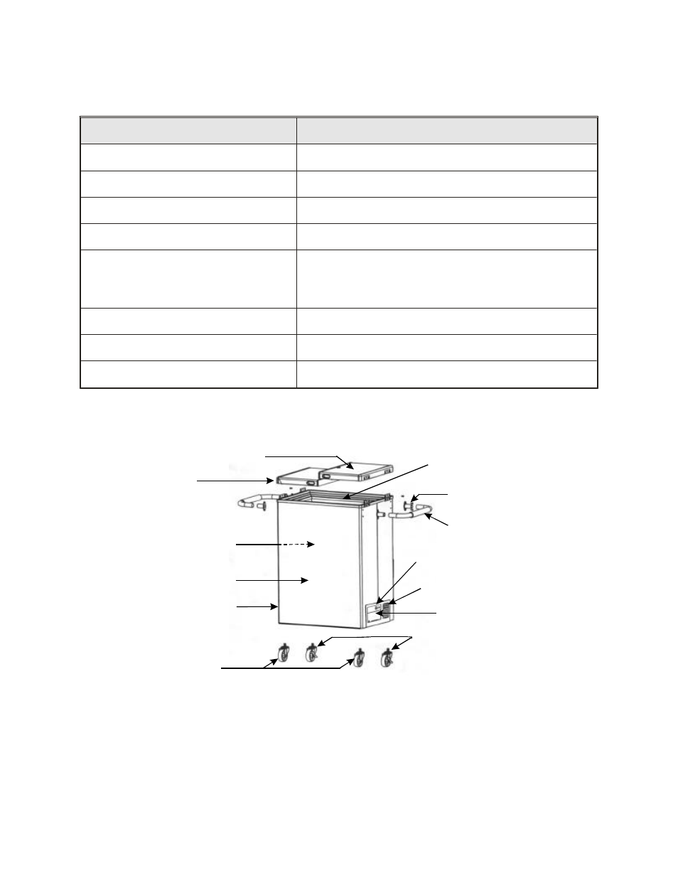 Especificaciones técnicas, Montaje | Franklin FBC20 User Manual | Page 14 / 20