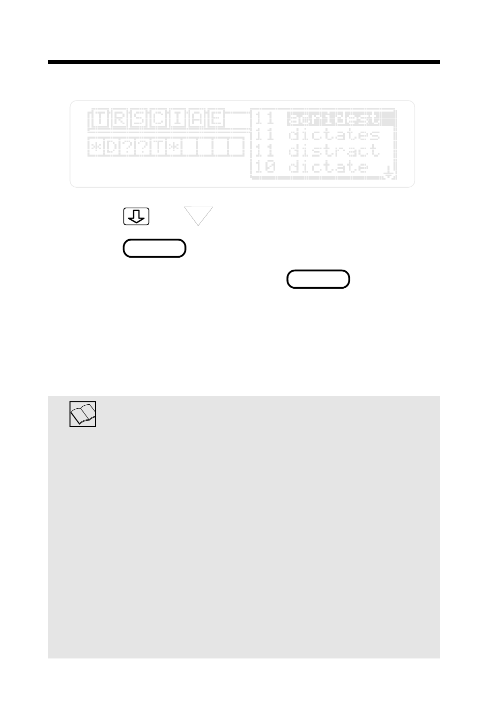 Using ?’s and ✽ ’s in patterns | Franklin IC-109 User Manual | Page 23 / 38