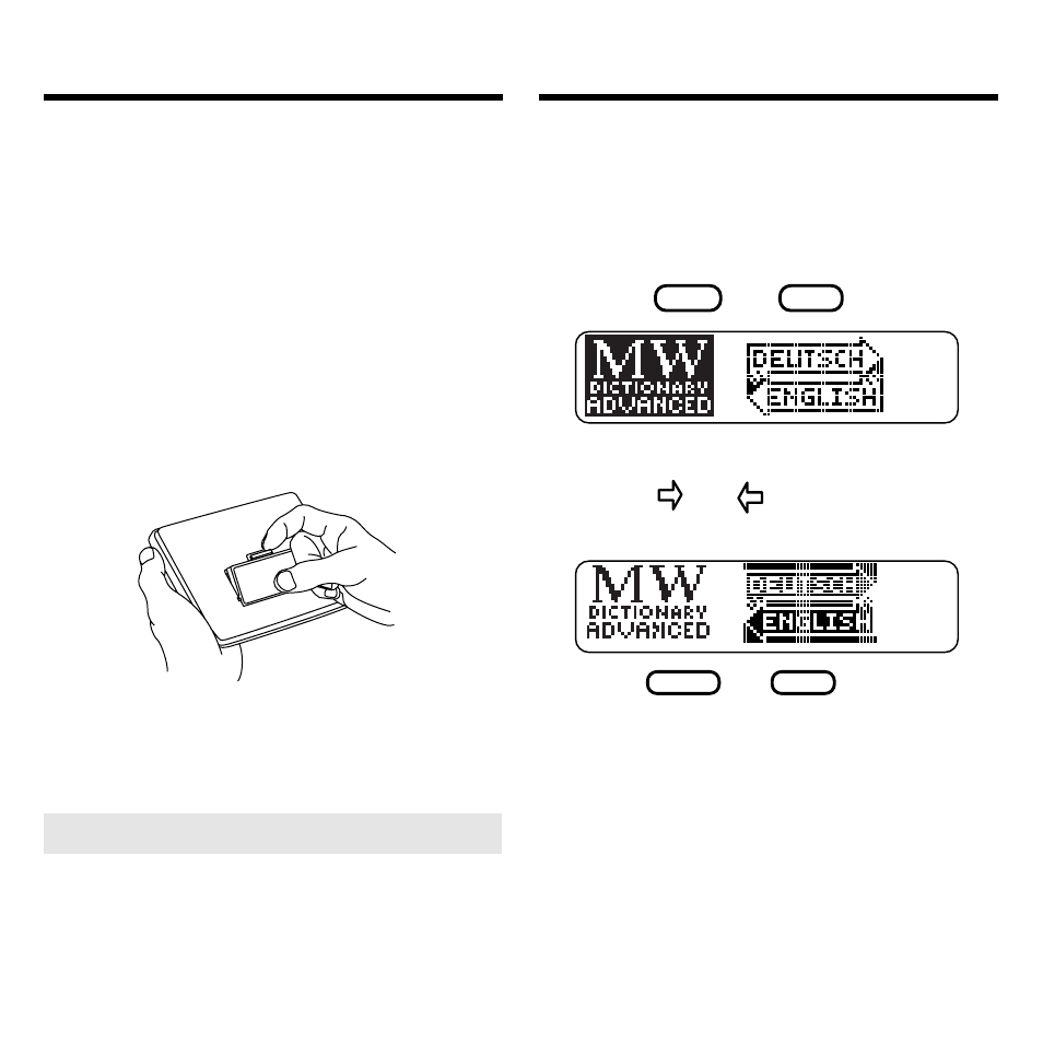 Installing book cards, Selecting a book, Installing book cards selecting a book | Franklin BOOKMAN DBD-2015 User Manual | Page 5 / 17