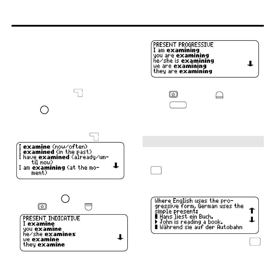 Finding inflections | Franklin Deutsch-Englisch Professor PLUS None User Manual | Page 15 / 26