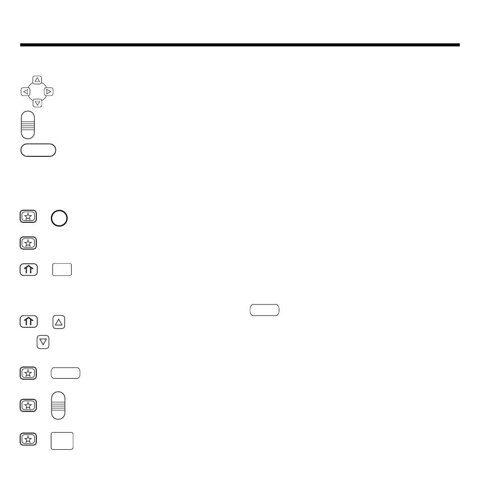 Key guide, A (1/x) s, X) d (x | F (%) y (+/-) x (m+) c (m-) v (mr) b (mc), Hold the first key while pressing the second | Franklin Deutsch-Englisch Professor PLUS None User Manual | Page 5 / 26
