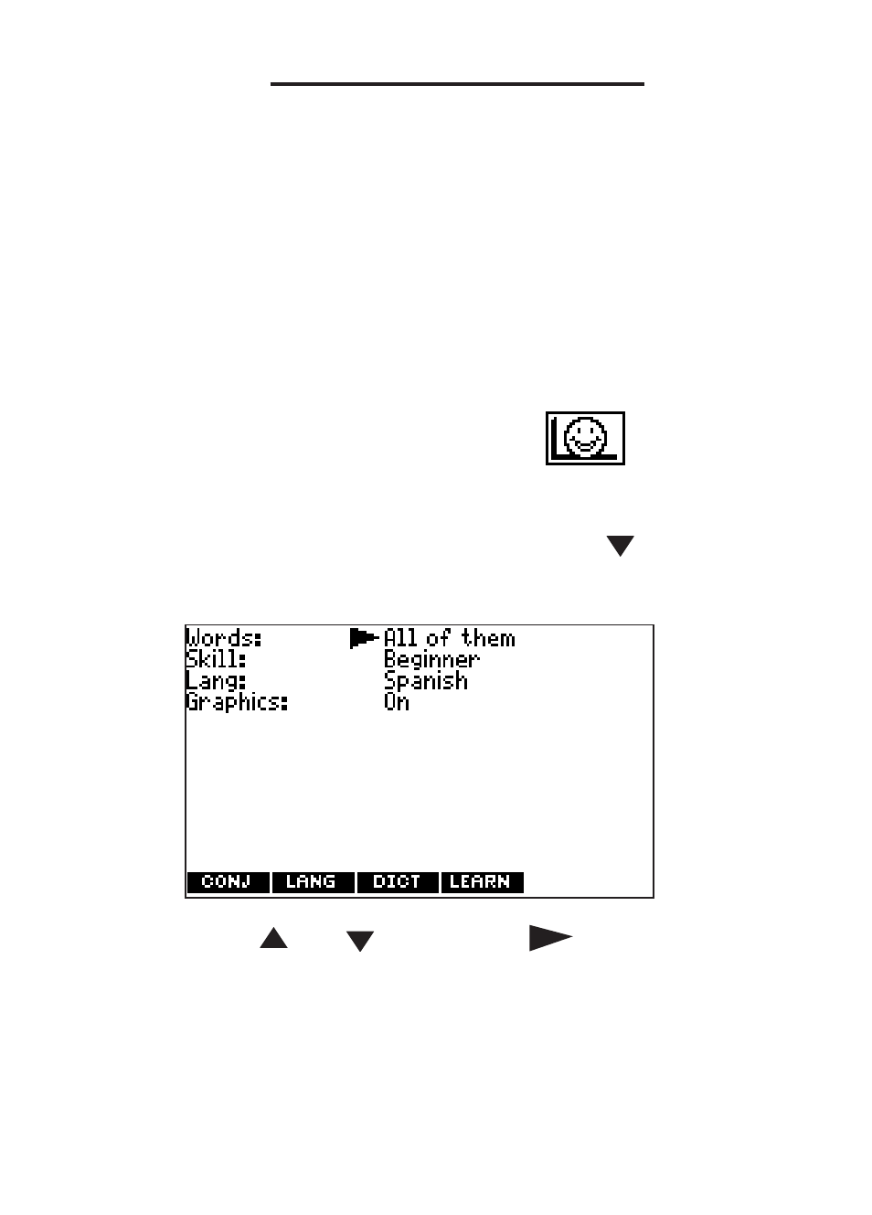 Playing the games, Changing game settings | Franklin BES-1870 User Manual | Page 54 / 92