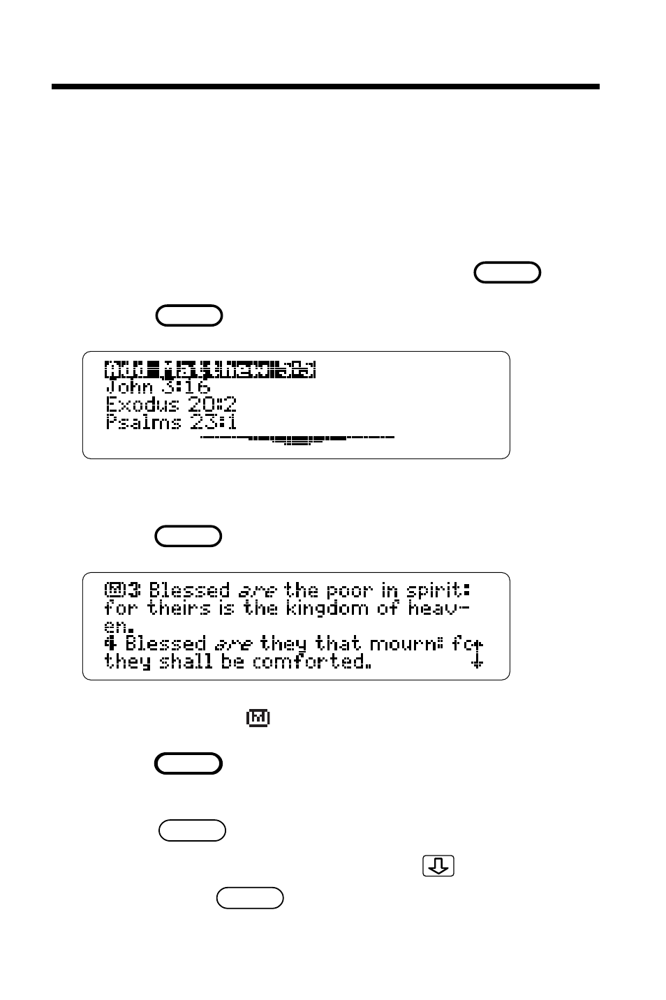 Using bookmarks | Franklin HOLY BIBLE KING JAMES VERSION IC-119 User Manual | Page 28 / 42