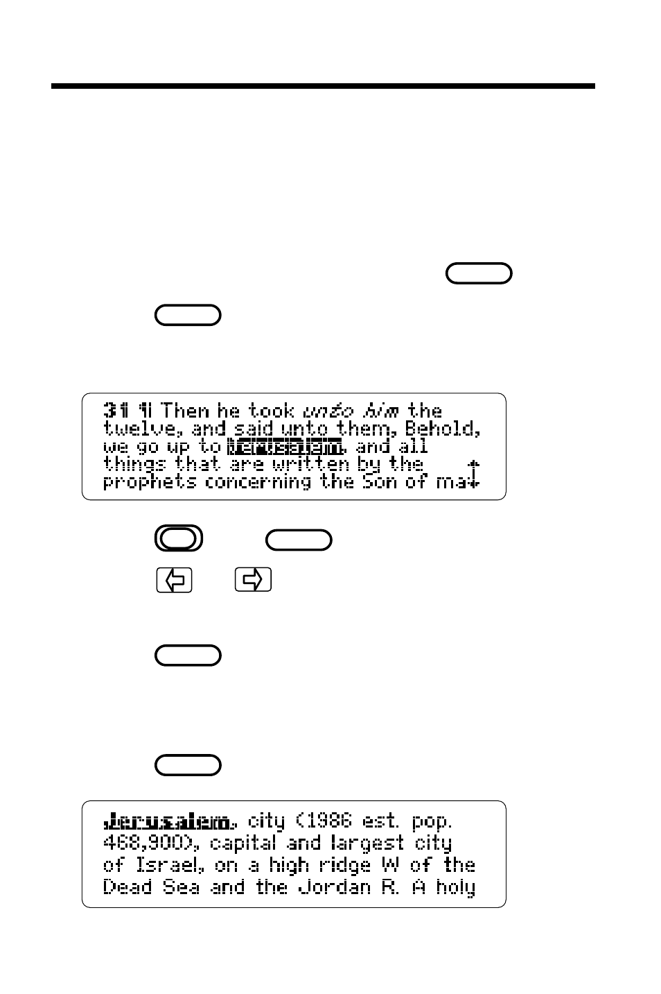 Sending words | Franklin HOLY BIBLE KING JAMES VERSION IC-119 User Manual | Page 32 / 42