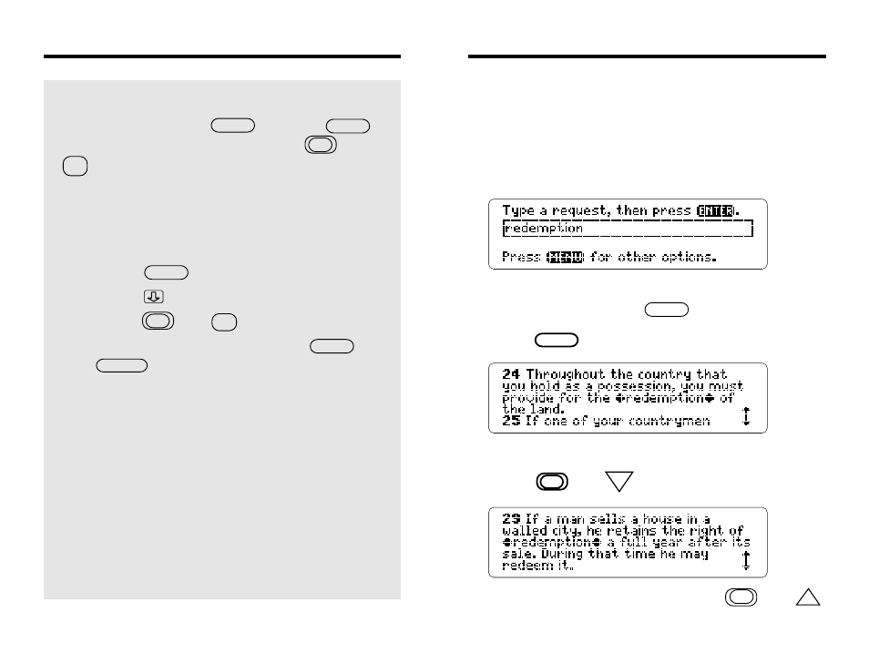 Searching for words | Franklin IC-121 User Manual | Page 14 / 42