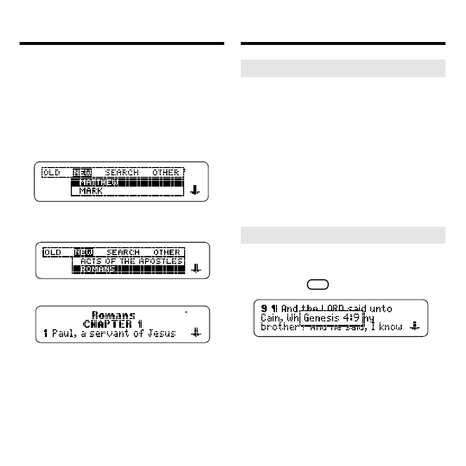 Reading the bible | Franklin KJB-440 User Manual | Page 8 / 20