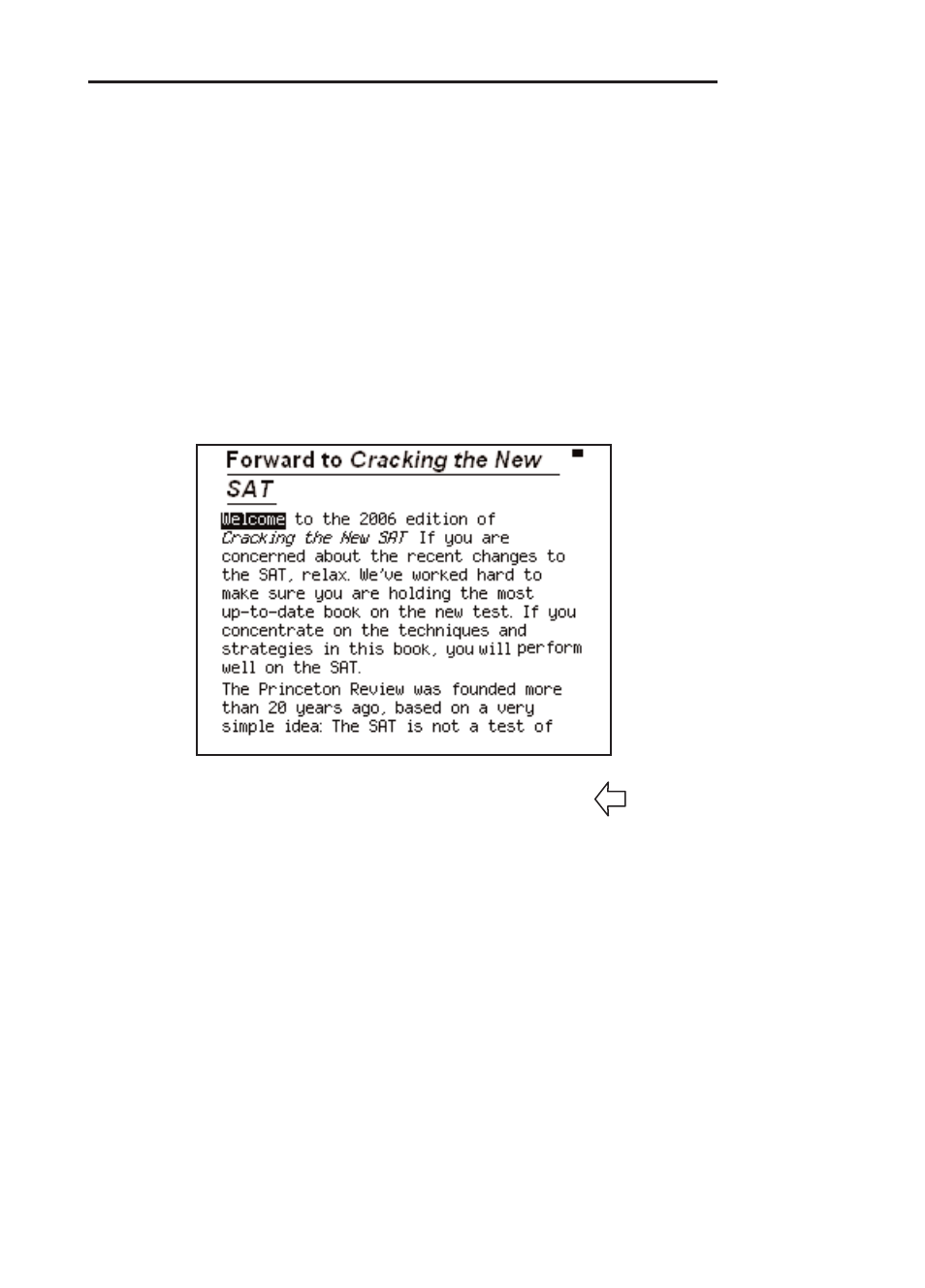 Highlighting and looking up words | Franklin POCKET PREP TSA-2400 User Manual | Page 22 / 74