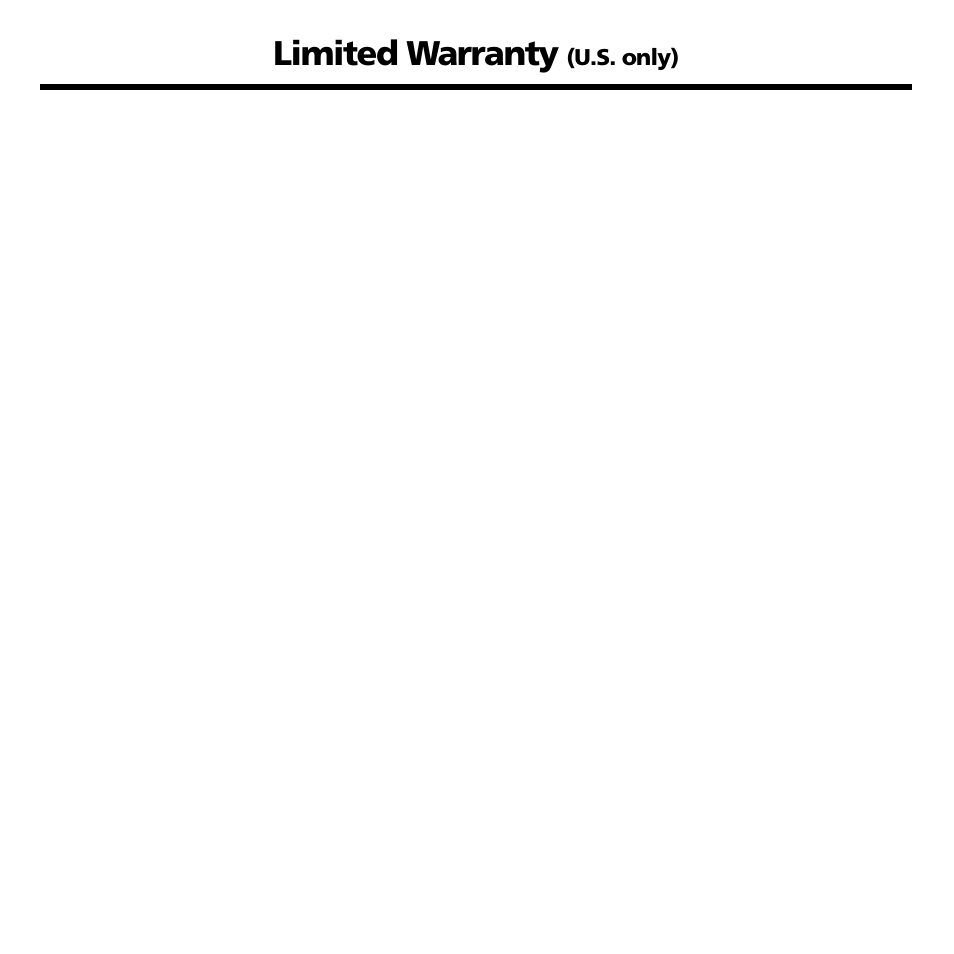 Limited warranty | Franklin GWH-2055 User Manual | Page 16 / 21