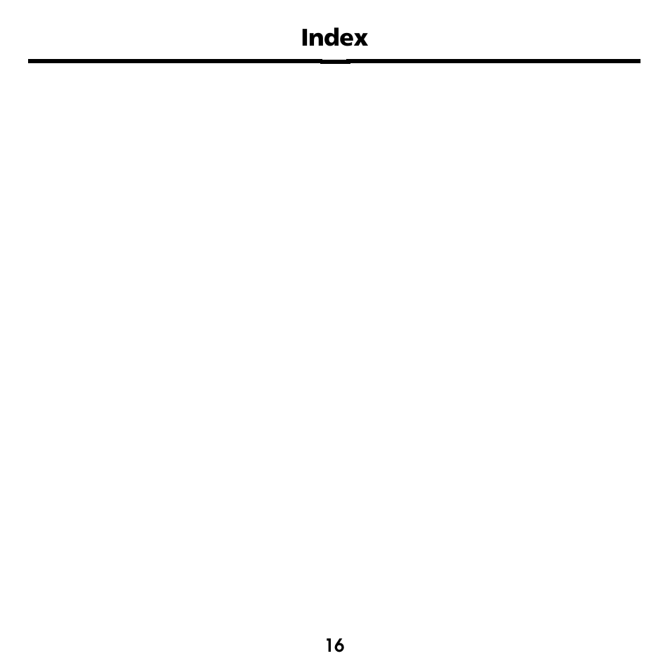 Index | Franklin EMQ-2061 User Manual | Page 17 / 19
