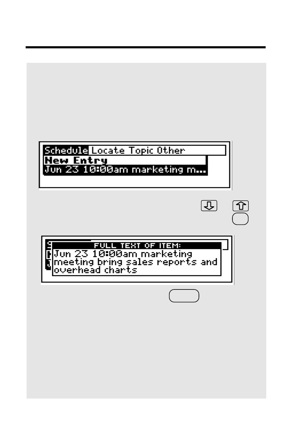 Viewing full menu items | Franklin IC-107 User Manual | Page 11 / 79