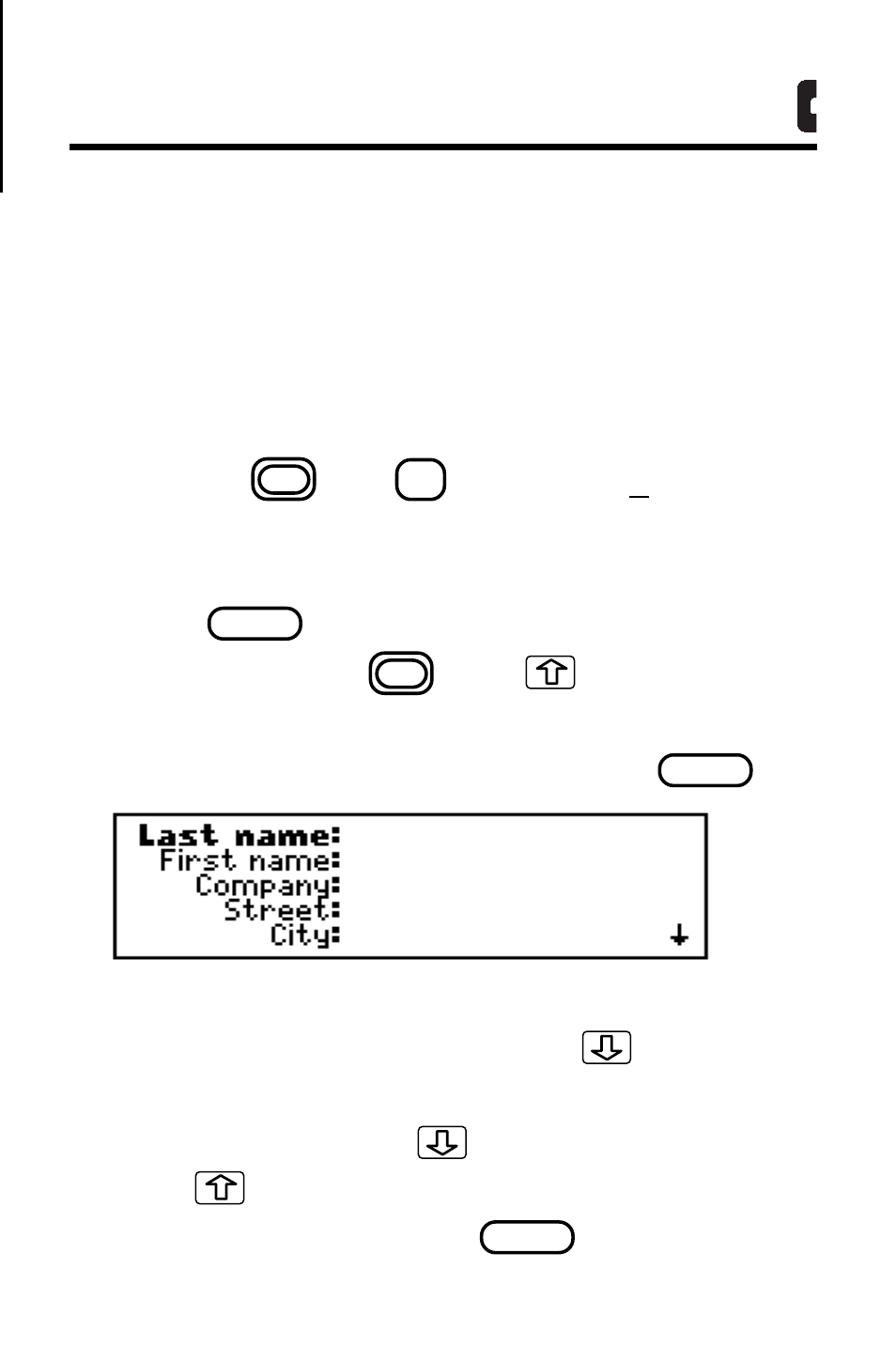 Making phone book entries | Franklin IC-107 User Manual | Page 38 / 79