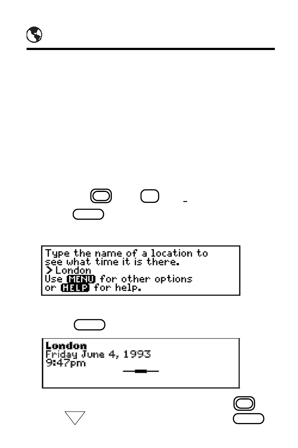 Finding locations, Searching for locations | Franklin IC-107 User Manual | Page 47 / 79