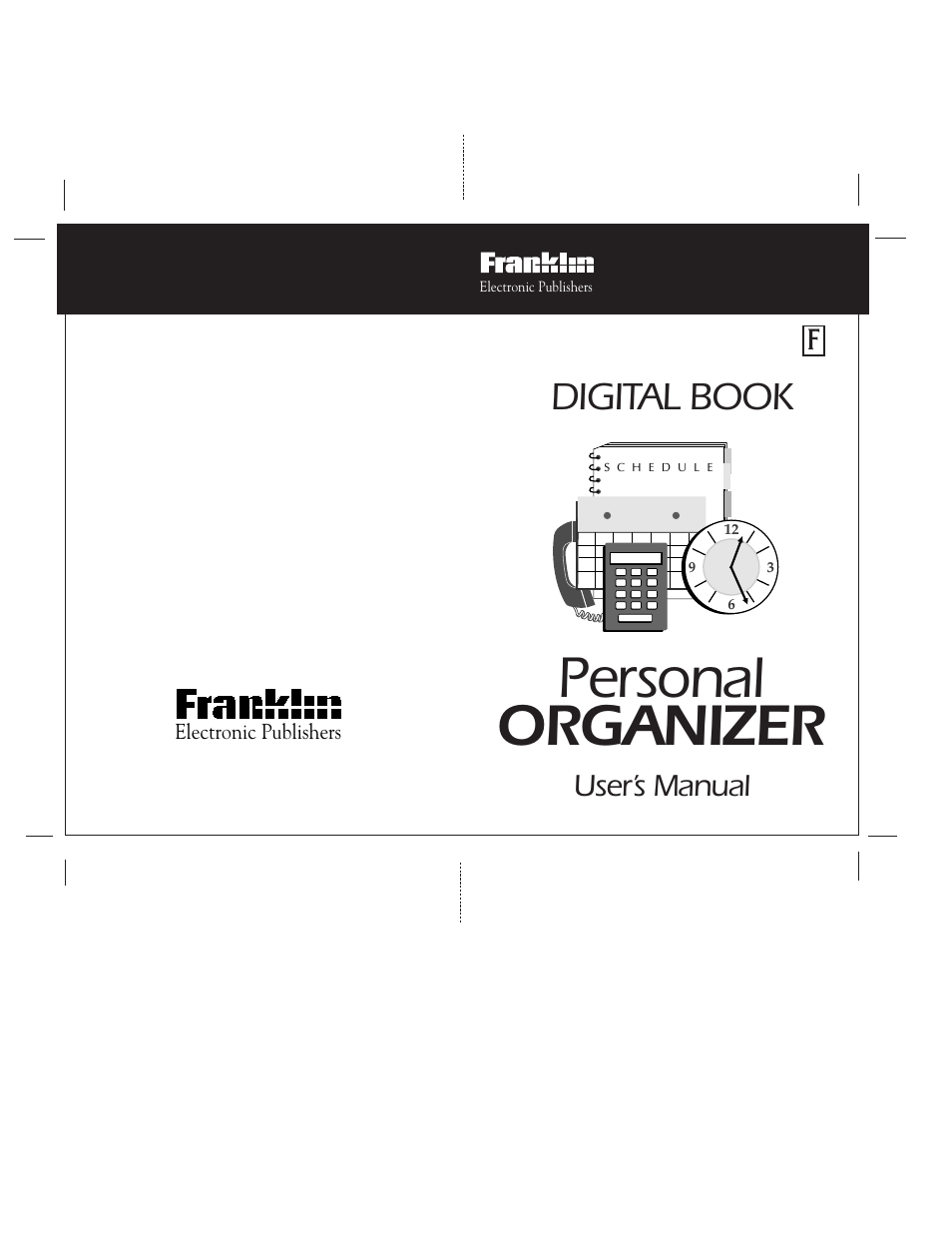 Personal organizer, Digital book, Fuser’s manual | June, Electronic publishers, Digital book system, Fold | Franklin IC-107 User Manual | Page 79 / 79