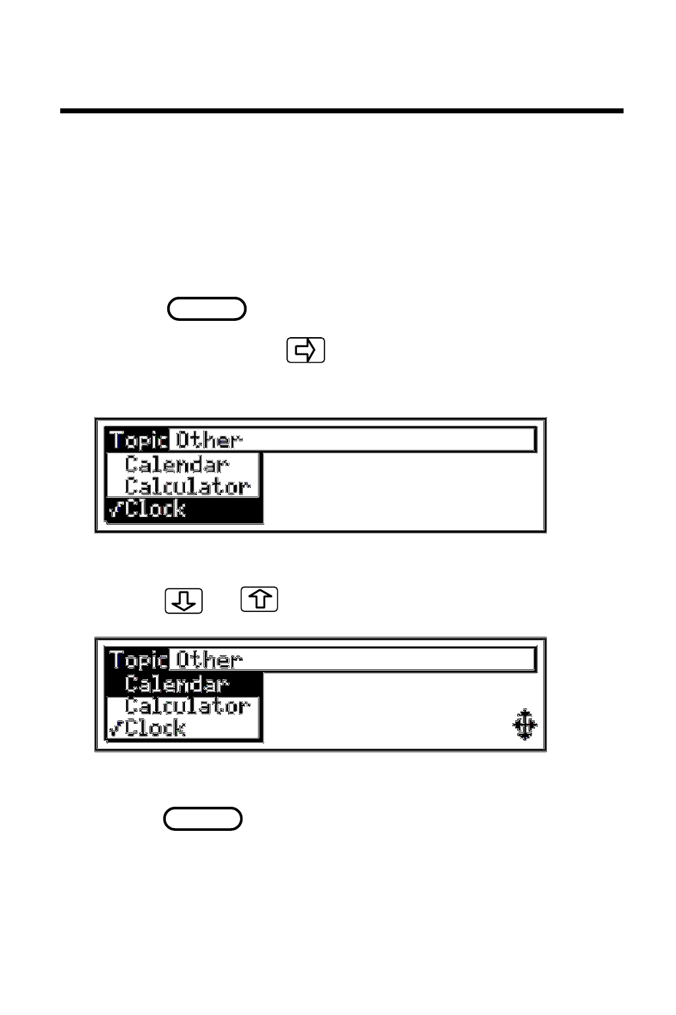 Move between topics | Franklin IC-107 User Manual | Page 9 / 79