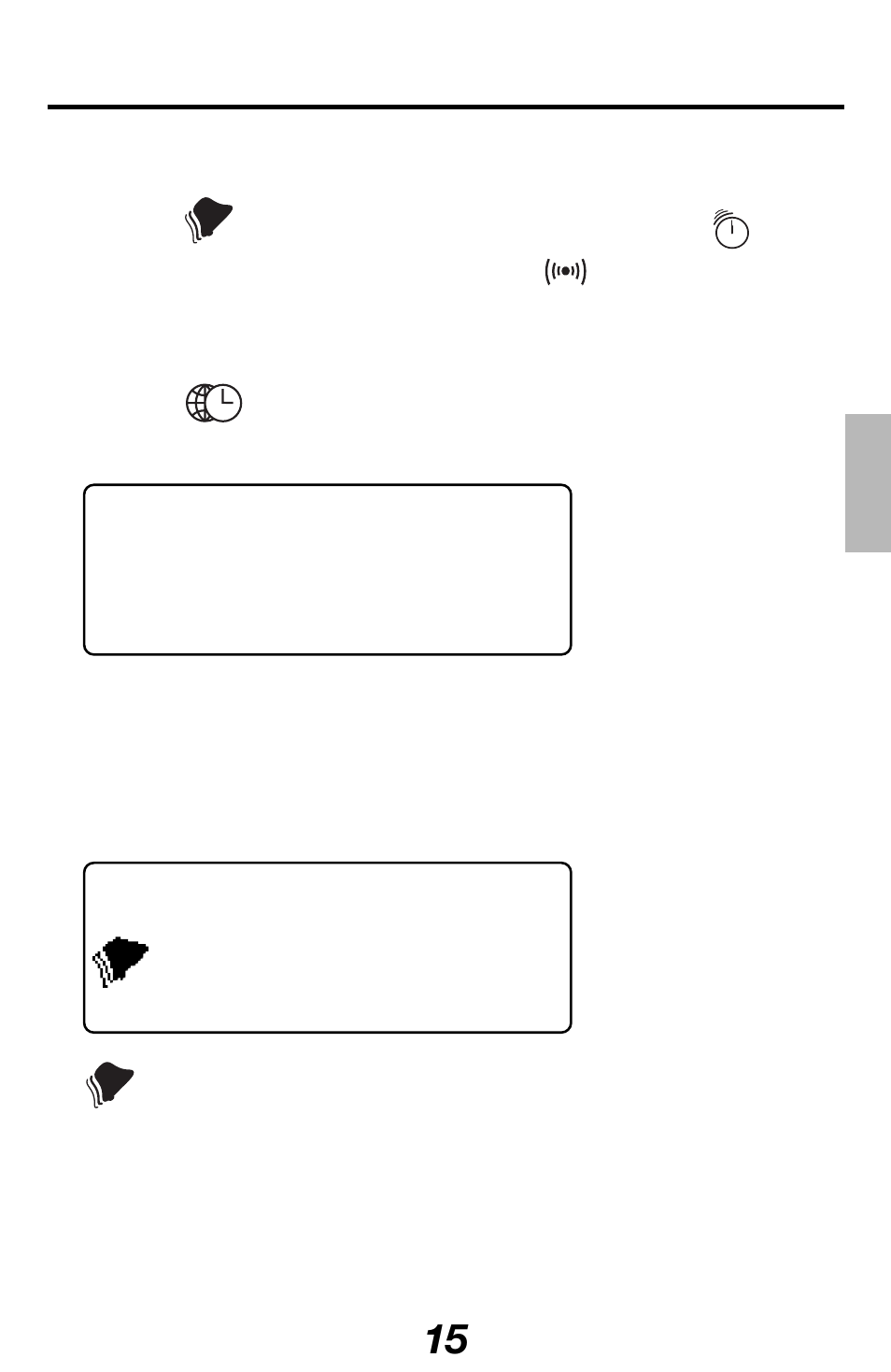 Setting the alarms, Setting the daily alarm | Franklin RF-512 User Manual | Page 16 / 52