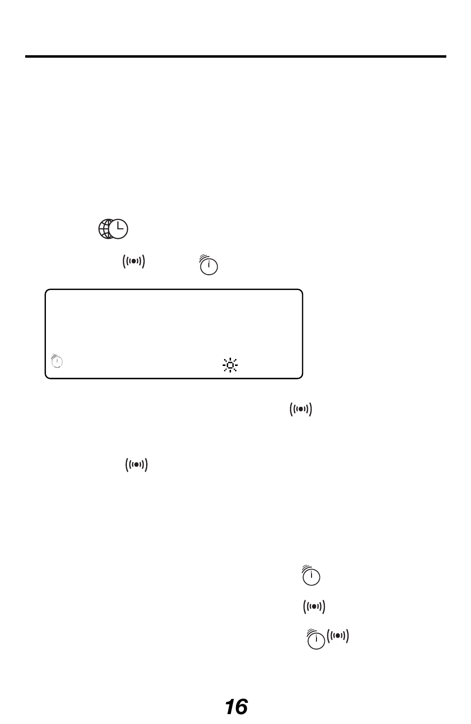 Setting the hourly chime/schedule alarm | Franklin RF-512 User Manual | Page 17 / 52