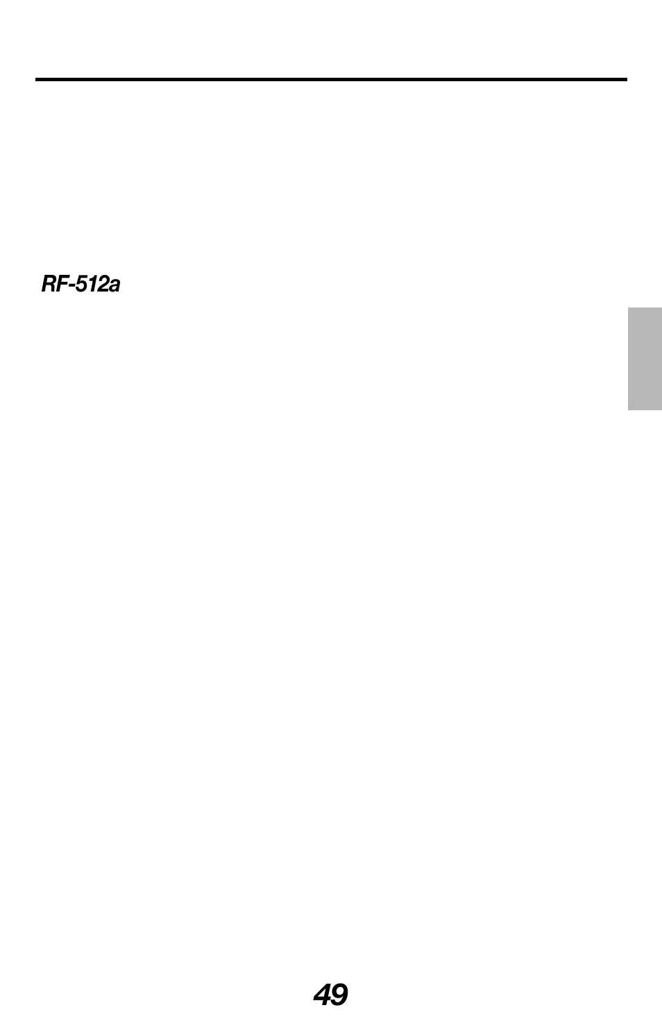 Specifications | Franklin RF-512 User Manual | Page 50 / 52