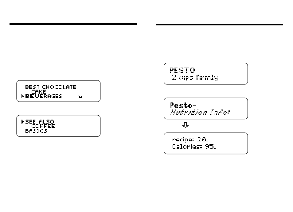 Finding nutrition information, Using the index | Franklin BCC-110 User Manual | Page 15 / 22