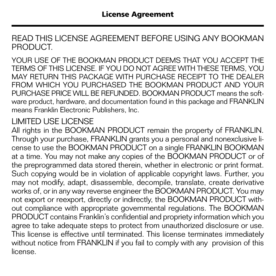 Franklin FLX-2074 User Manual | Page 2 / 19