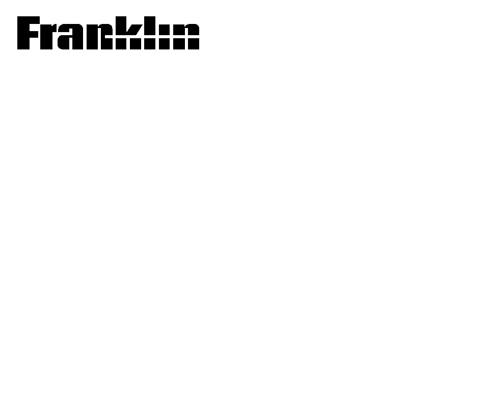 Franklin CW-40 User Manual | 11 pages