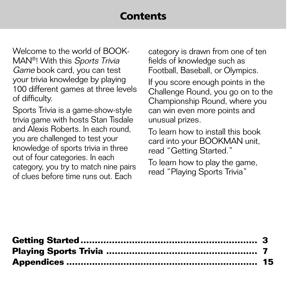 Franklin XST-2051 User Manual | Page 3 / 24