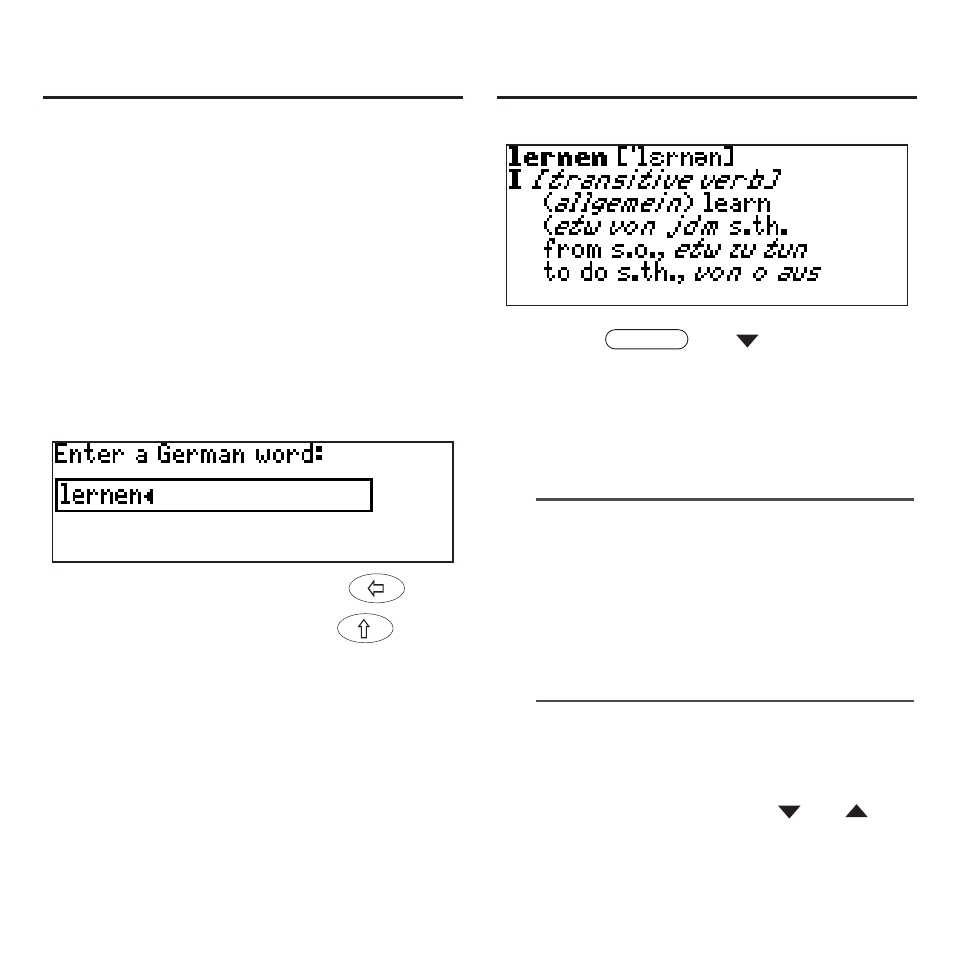 Translating german words | Franklin Deutsch/Englisch Professor DBD-470 User Manual | Page 11 / 36