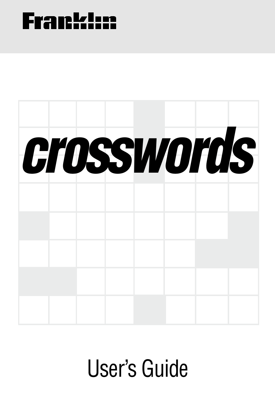 Franklin CROSSWORDS CWQ-100 User Manual | 14 pages