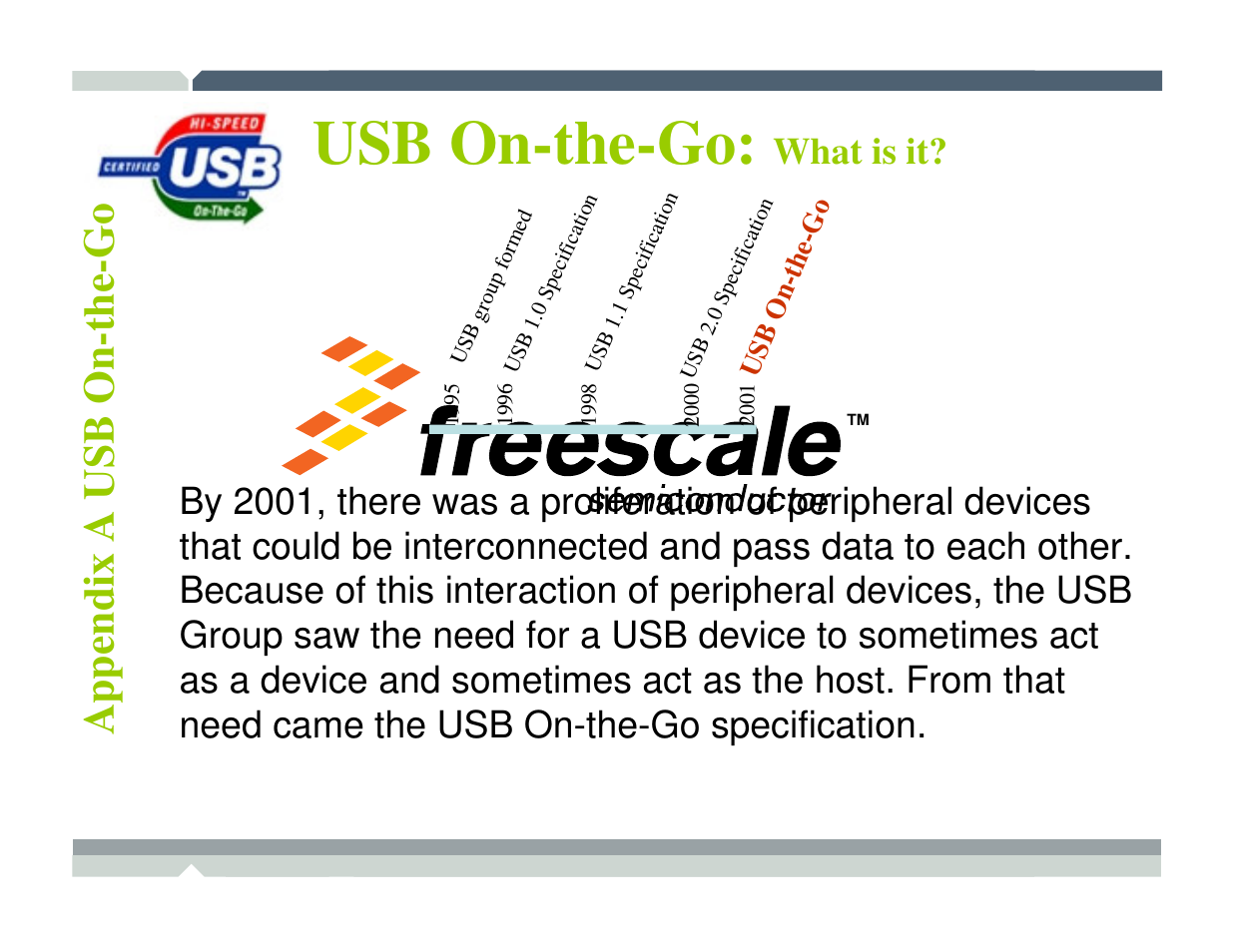 Usb on-the-go, Introduction to usb | Freescale Semiconductor TWR-MCF52259-Ethenet User Manual | Page 124 / 166