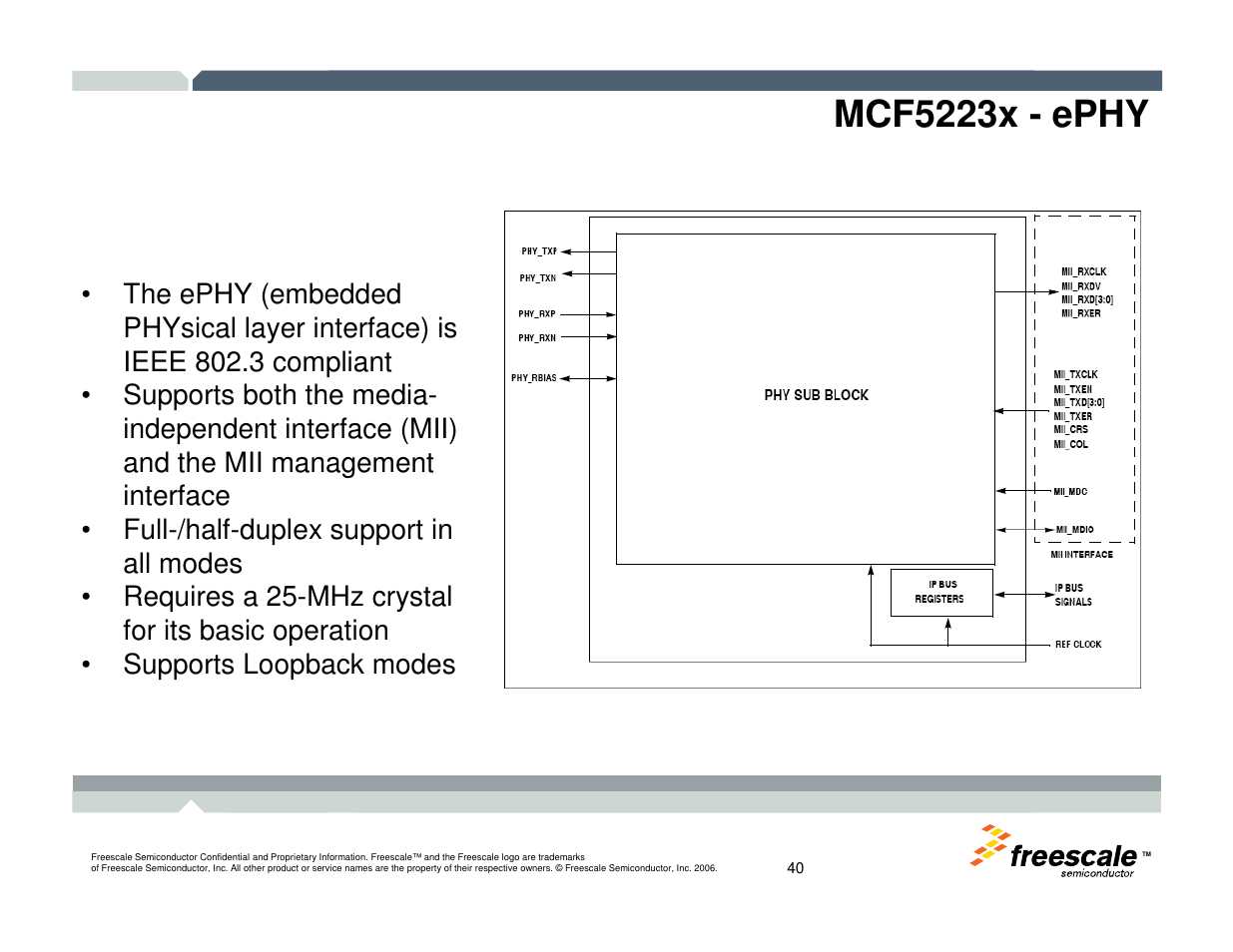 Mcf5223x - ephy | Freescale Semiconductor TWR-MCF52259-Ethenet User Manual | Page 41 / 166