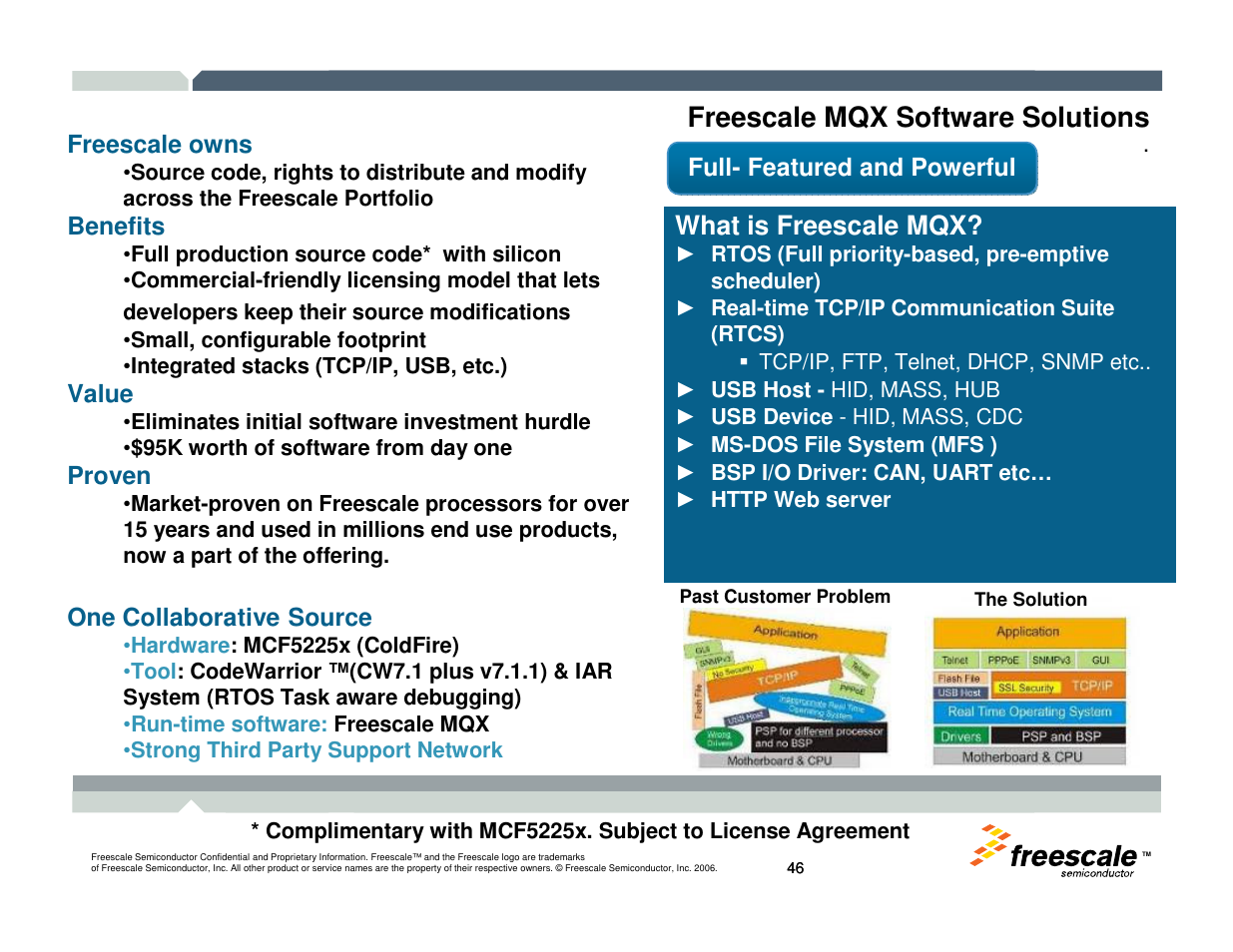 Freescale mqx software solutions, What is freescale mqx | Freescale Semiconductor TWR-MCF52259-Ethenet User Manual | Page 47 / 166