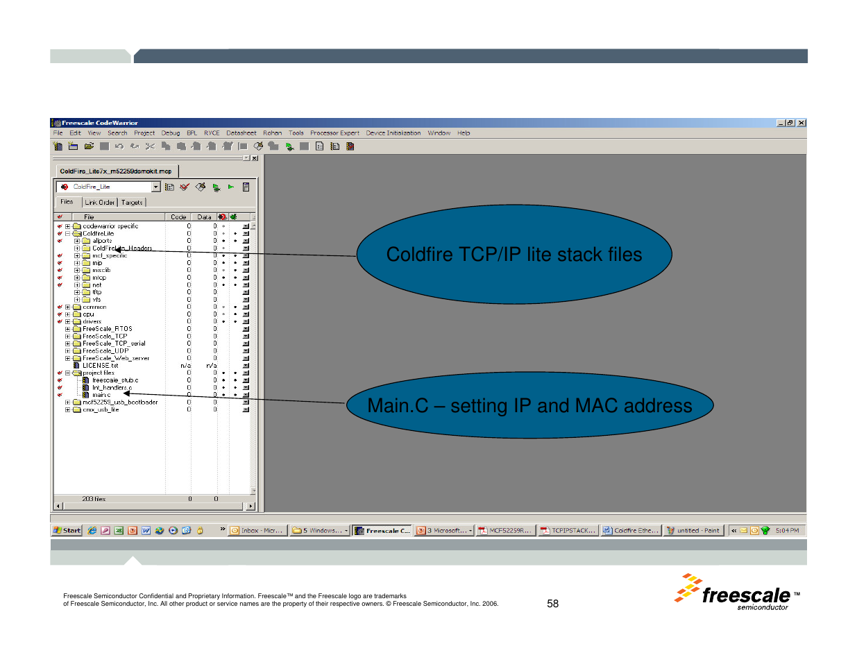 Freescale Semiconductor TWR-MCF52259-Ethenet User Manual | Page 59 / 166
