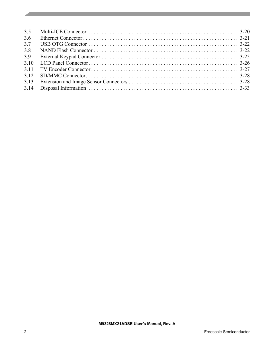 Freescale Semiconductor M9328MX21ADSE User Manual | Page 4 / 64