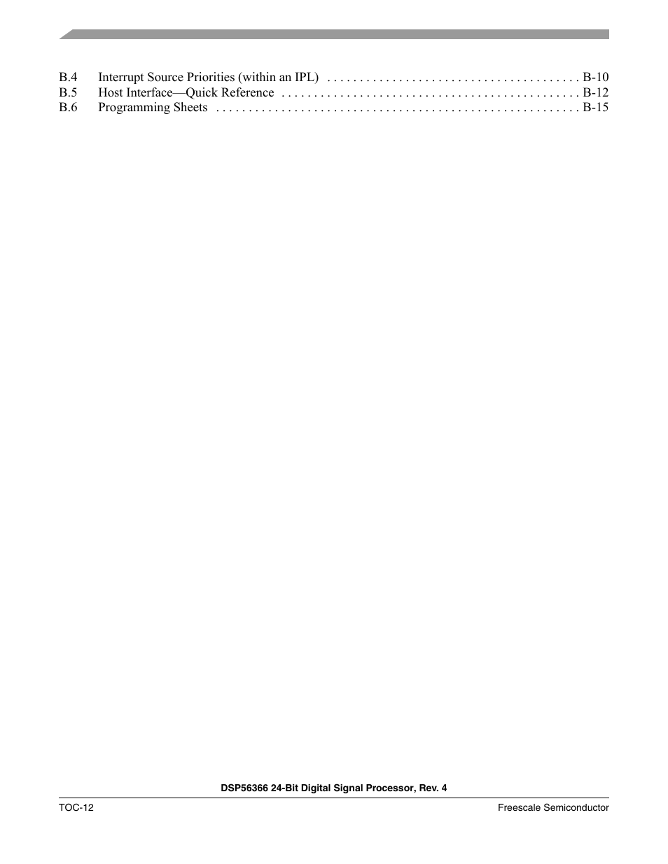 Freescale Semiconductor DSP56366 User Manual | Page 14 / 366