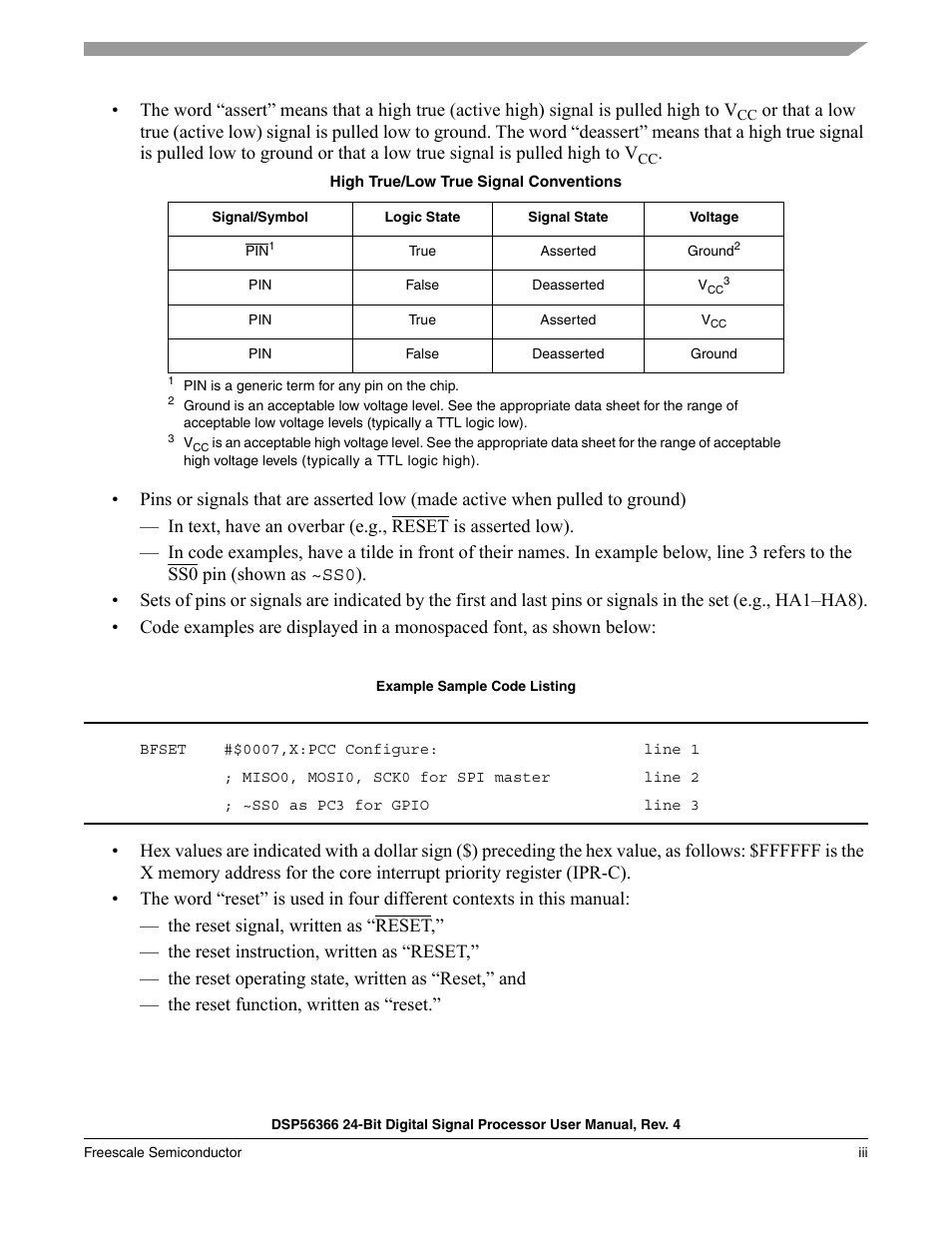 Freescale Semiconductor DSP56366 User Manual | Page 23 / 366