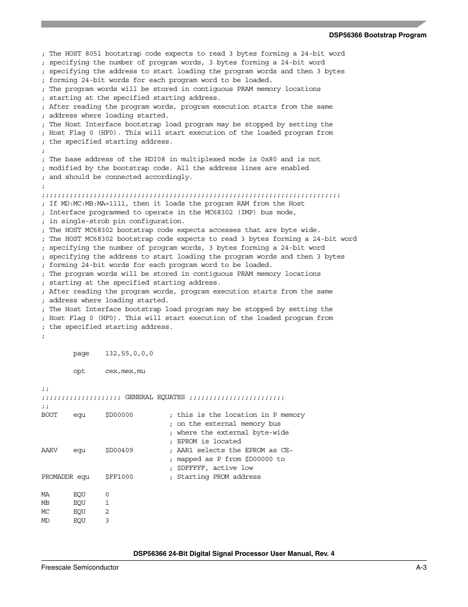 Freescale Semiconductor DSP56366 User Manual | Page 255 / 366