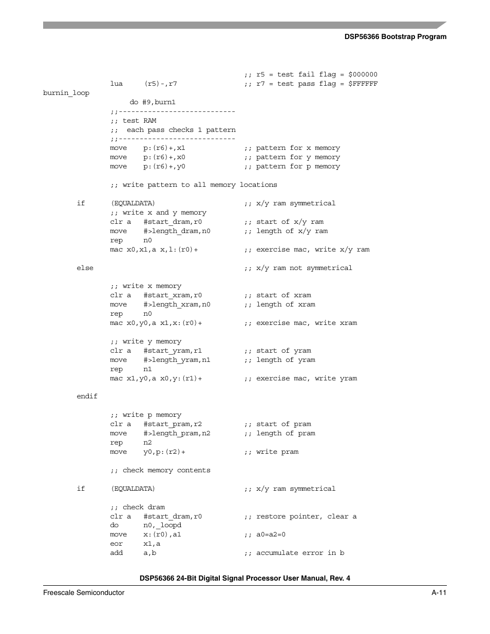 Freescale Semiconductor DSP56366 User Manual | Page 263 / 366