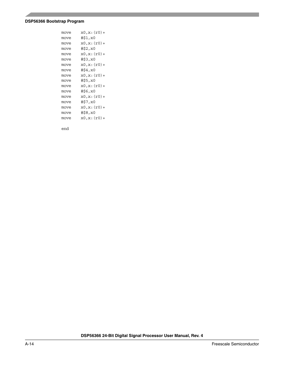 Freescale Semiconductor DSP56366 User Manual | Page 266 / 366