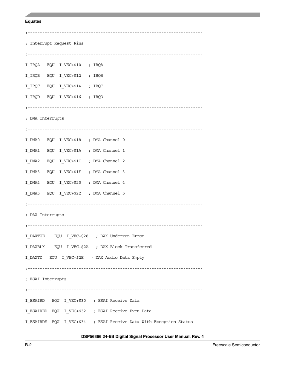 Freescale Semiconductor DSP56366 User Manual | Page 268 / 366