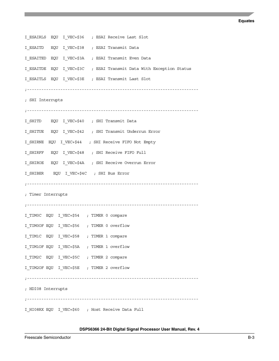 Freescale Semiconductor DSP56366 User Manual | Page 269 / 366