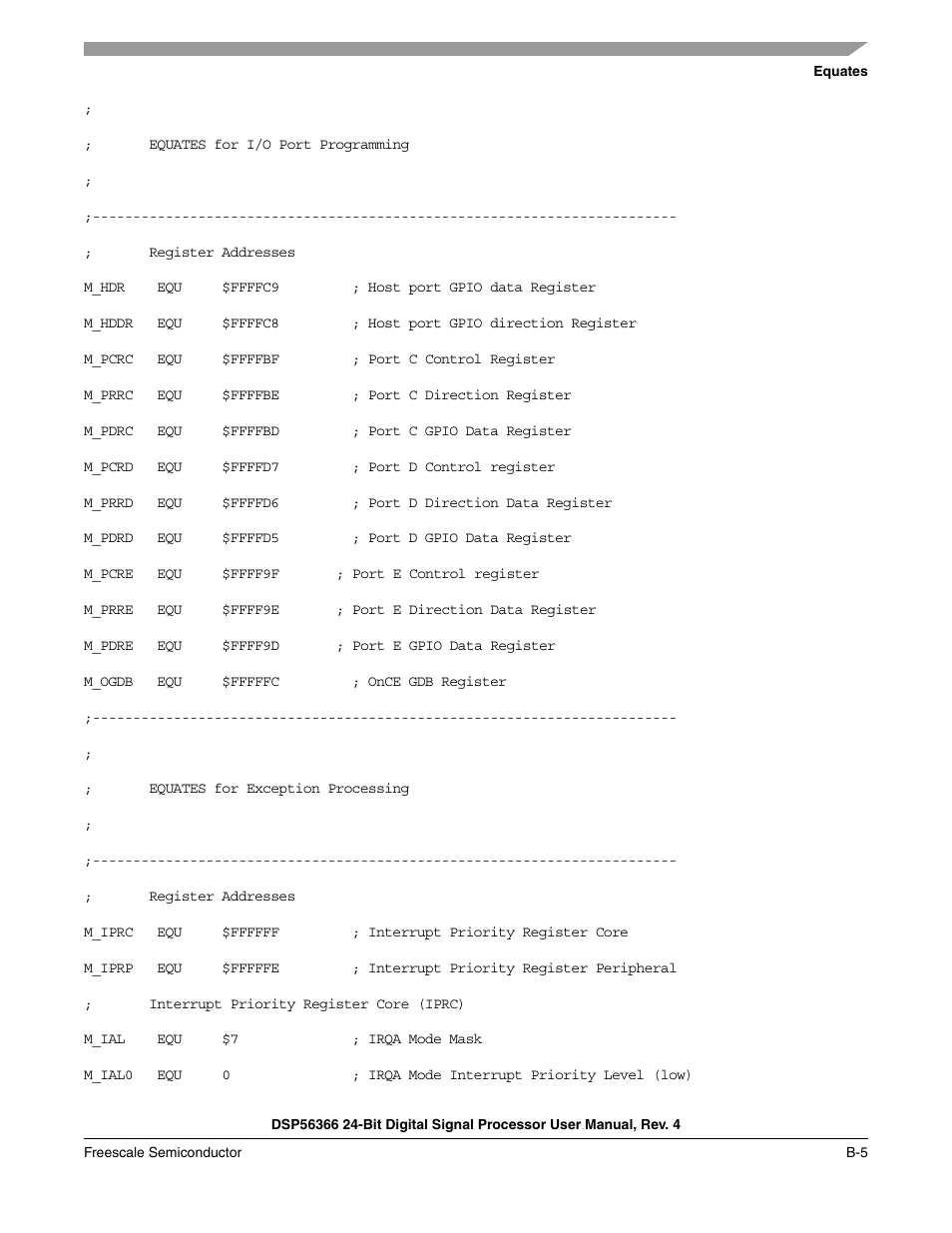 Freescale Semiconductor DSP56366 User Manual | Page 271 / 366