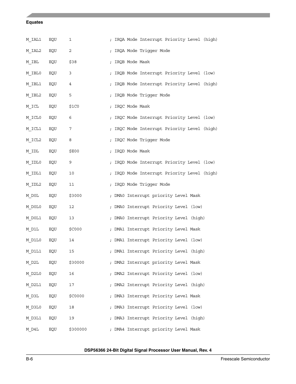 Freescale Semiconductor DSP56366 User Manual | Page 272 / 366