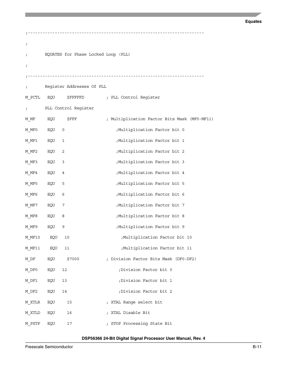 Freescale Semiconductor DSP56366 User Manual | Page 277 / 366