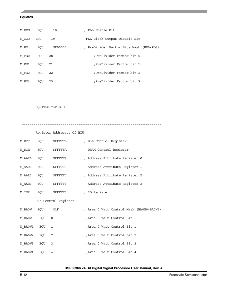 Freescale Semiconductor DSP56366 User Manual | Page 278 / 366