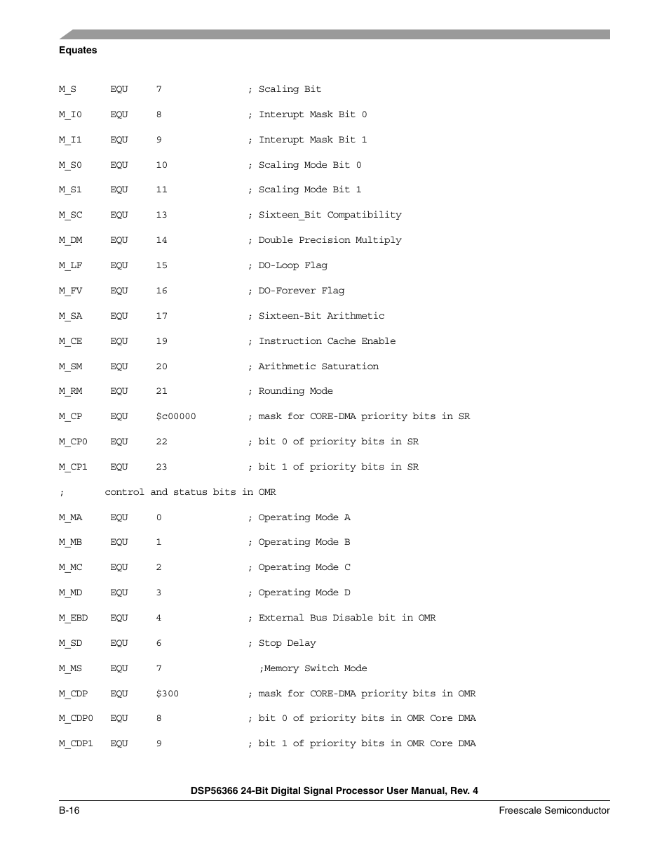 Freescale Semiconductor DSP56366 User Manual | Page 282 / 366