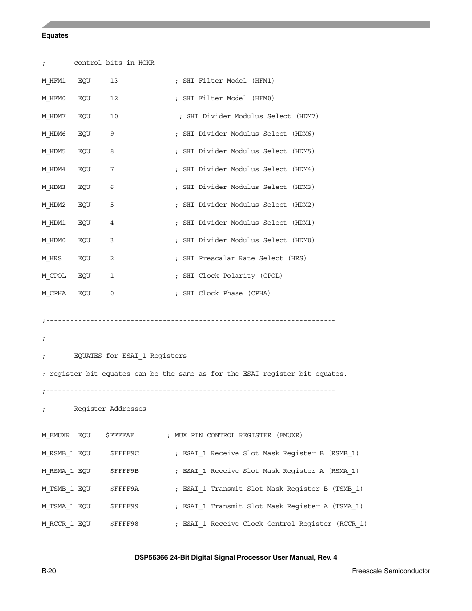 Freescale Semiconductor DSP56366 User Manual | Page 286 / 366