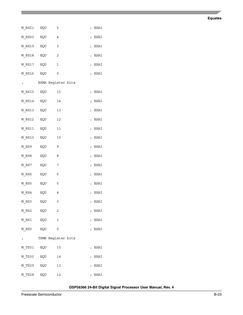 Freescale Semiconductor DSP56366 User Manual | Page 289 / 366