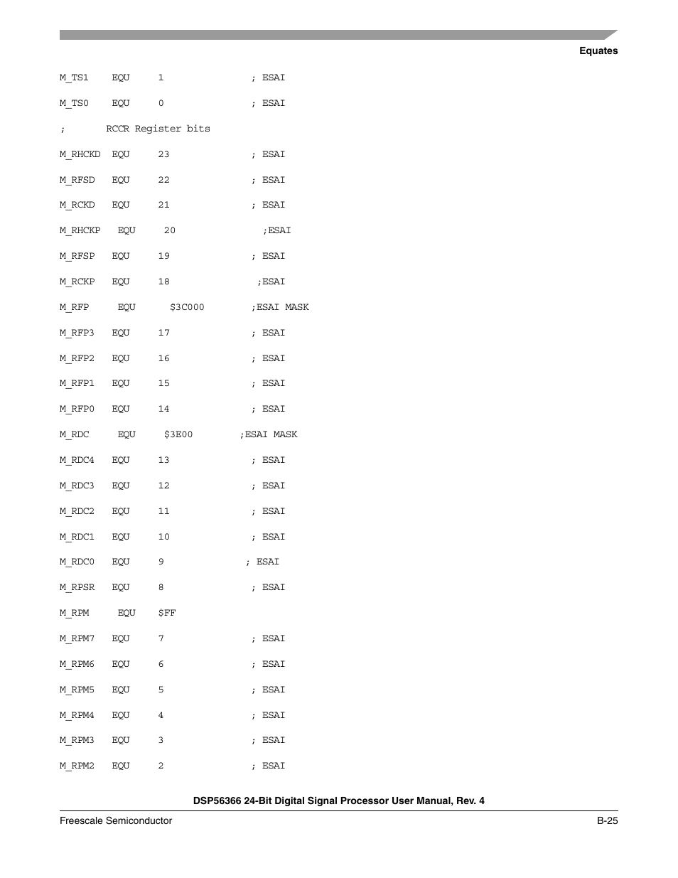 Freescale Semiconductor DSP56366 User Manual | Page 291 / 366